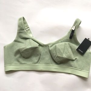 Deesse Bra 46 C Wireless Gree  T-shirt Comfort Cotton blend